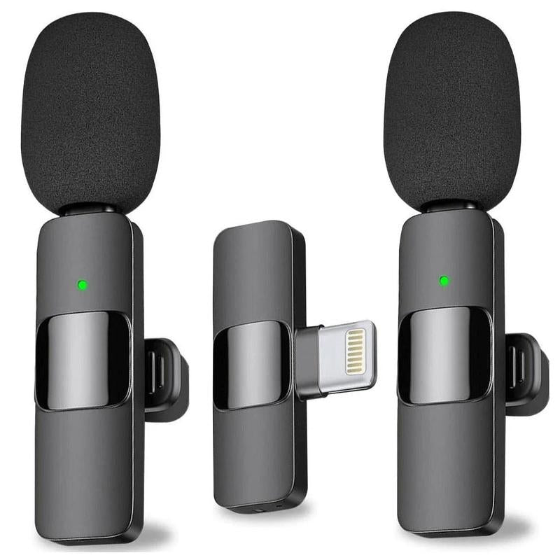 Plug-Play Wireless Lapel Lavalier Microphone for Crystal-Clear Audio Quality