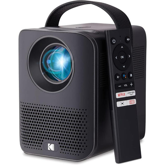 KODAK FLIK HD9 Smart Projector, Portable Mini Projector with Android TV & Bluetooth