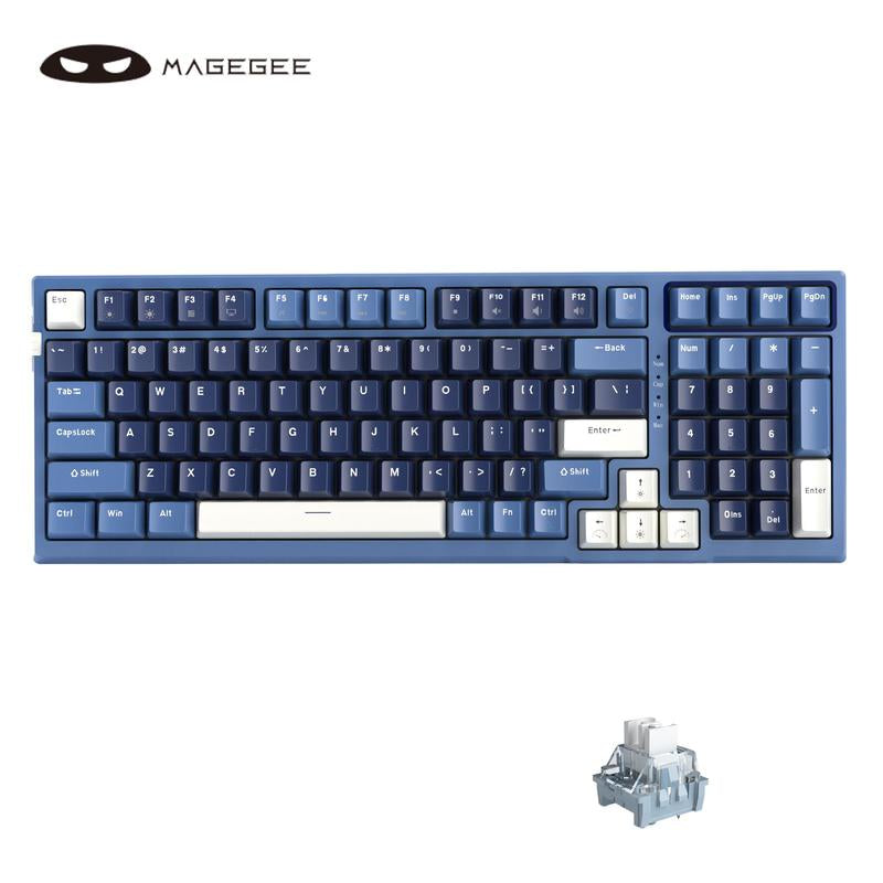 Magegee SKY98 Mechanical Gaming Keyboard, 96% Gasket Hot Swappable Wired Custom Creamy Keyboard Mechanical with 5-Layer Sound Dampening, Keyboard Gaming Compatible with Windows/Ios PC Game Console