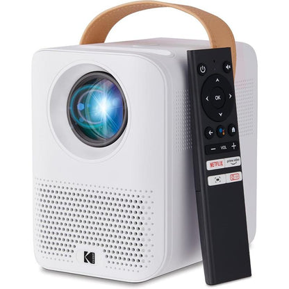 KODAK FLIK HD9 Smart Projector, Portable Mini Projector with Android TV & Bluetooth