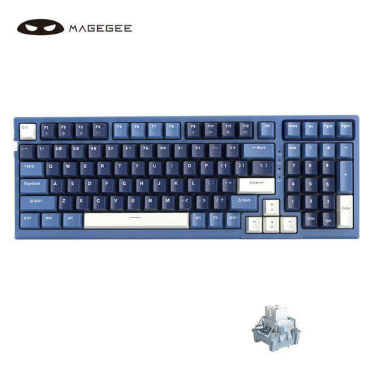 Magegee SKY98 Mechanical Gaming Keyboard, 96% Gasket Hot Swappable Wired Custom Creamy Keyboard Mechanical with 5-Layer Sound Dampening, Keyboard Gaming Compatible with Windows/Ios PC Game Console